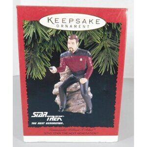 440/1347 Hallmark Keepsake Ornament ~ Commander William T. (Wil) Riker 1996 Star